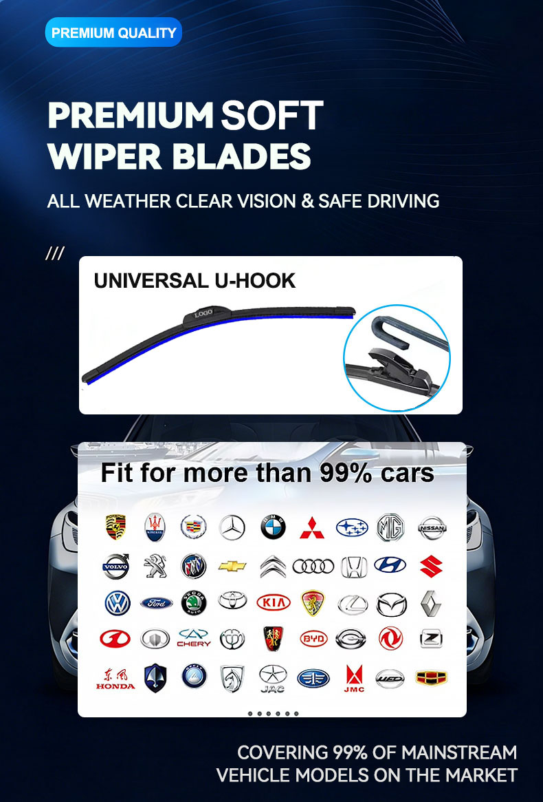 Car young soft silicone refill wiper blade
