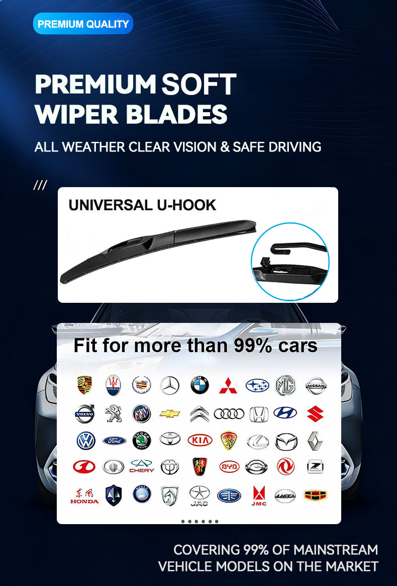 Car young hybrid U Hook wiper blade Car young hybrid U Hook wiper blade