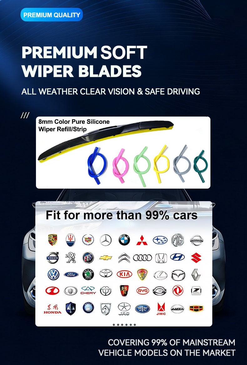 Car young silicone refill hybrid wiper blade Car young silicone refill hybrid wiper blade