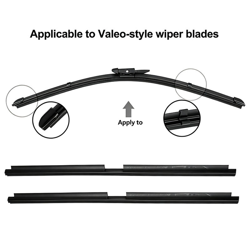 Car young soft nature rubber Valeo-style refill wiper blade Car young soft nature rubber Valeo-style refill wiper blade