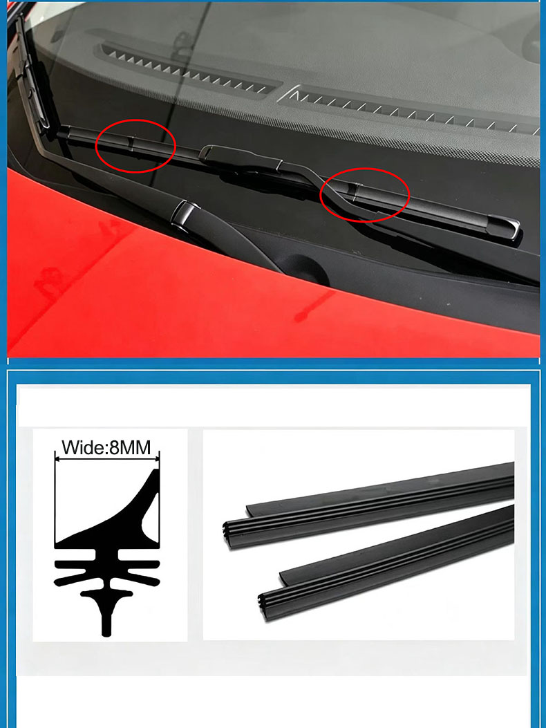 Car young soft nature rubber Valeo-style refill wiper blade Car young soft nature rubber Valeo-style refill wiper blade